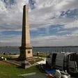 The Captain Cook memorial on the shore of Botany Bay marks where the English explorer landed in Australia on April 29, 1770