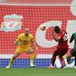 Senegalese Sadio Mane (C) scores the opening goal for Liverpool in a 2-0 win over Aston Villa at Anfield