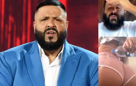 Dj Khaled stops fan from twerking for him live on Instagram