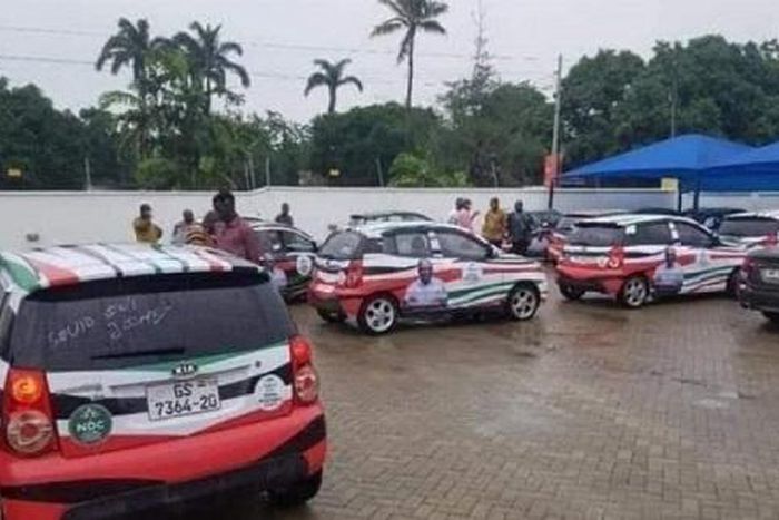 Mahama donates cars to NDC