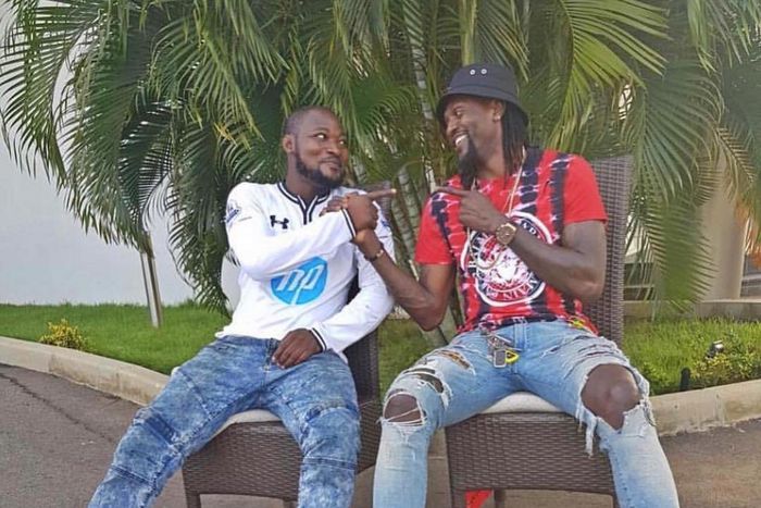 Adebayor and Funny Face