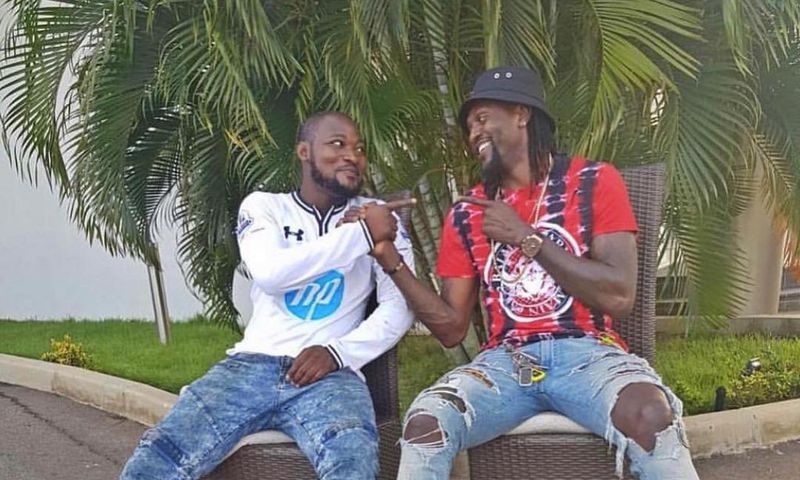 Adebayor and Funny Face