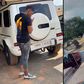 Millionaire Ibrah One spotted at the cemetery, sends strong warning to Ghanaians