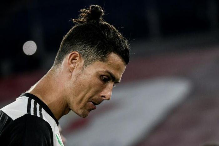 Cristiano Ronaldo after Juventus lost the Italian Cup final to Napoli