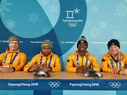 From left to right: Michael Davidson, Jerry Ahmed Shaib, Akwasi Frimpong, Lauri Bausch