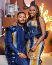 Kente bride and groom