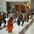 Here are beautiful Kente photos from George Floyd's memorial by Congressional Democrats