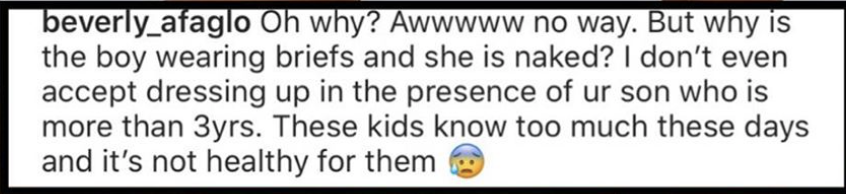 Beverly Afaglo on Akuapem Poloo's naked photo with son