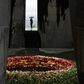Flowers placed at a memorial in Yerevan as Armenia marks the 105th anniversary of the Armenian genocide