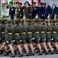 Des soldates du Belarus participent à un défilé organisé malgré la pandémie de coronavirus pour marquer les 75 ans de la victoire sur l'Allemagne nazie, à Minsk le 9 mai 2020