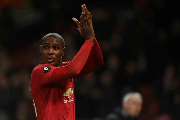 Staying put: Odion Ighalo's loan deal at Manchester United has been extended until January 2021