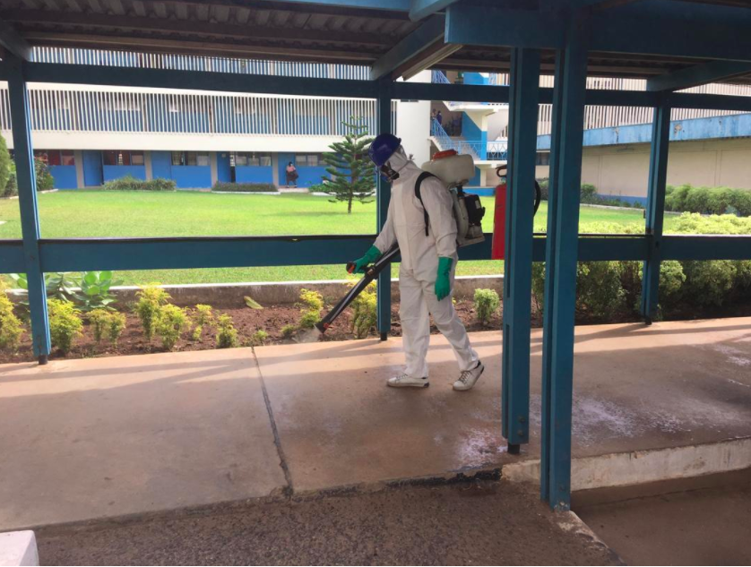 Zoomlion disinfects Prisons headquarters and James Camp Prisons
