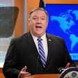 US Secretary of State Mike Pompeo speaks to reporters at the State Department