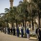 Worshippers wearing facemasks attended Friday prayers at Johannesburg's Nizamiye Mosque after the government said religious services could resume from June 1