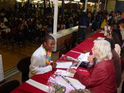 17 -year-old Akwasi Frimpong graduating from the Augustinus College junior high school, August 2003