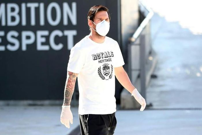 Messi has started training again with Barcelona ahead of La Liga's proposed return next month