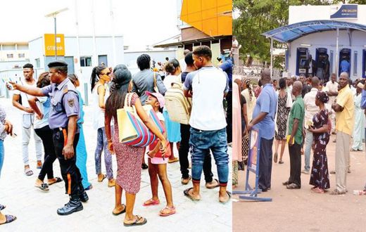 Chaos at Nigerian banks after easing of lockdown as customers battle for access (video)
