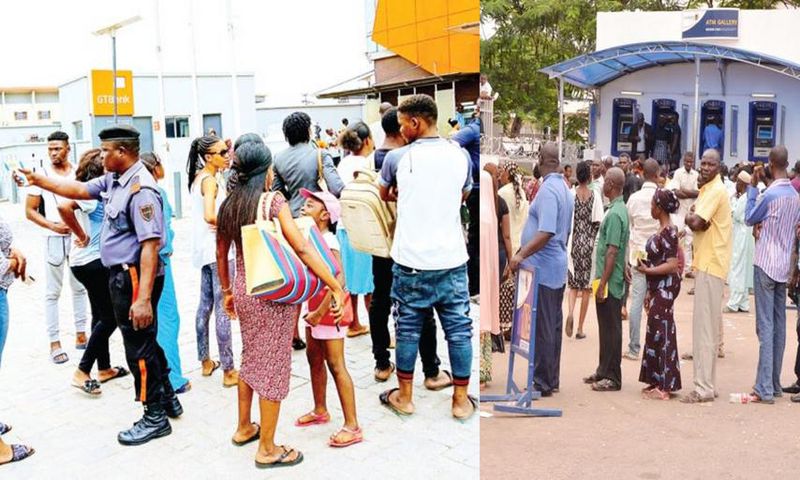 Chaos at Nigerian banks after easing of lockdown as customers battle for access (video)