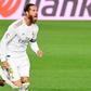 Sergio Ramos celebrates scoring a brilliant free-kick against Real Mallorca on Wednesday.