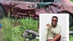 Kalybos ignores Funny Face, shares throwback photos of his ‘grievous’ motor accident (Source: Instagram)
