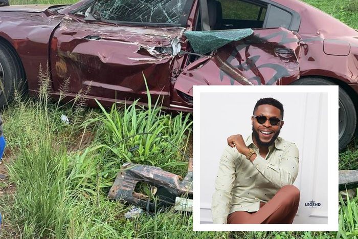 Kalybos ignores Funny Face, shares throwback photos of his ‘grievous’ motor accident (Source: Instagram)
