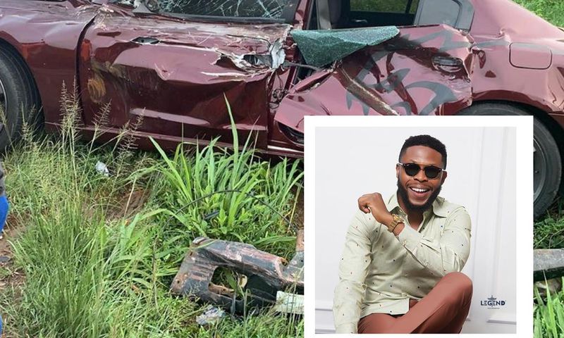 Kalybos ignores Funny Face, shares throwback photos of his ‘grievous’ motor accident (Source: Instagram)