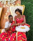 Kente bride and groom