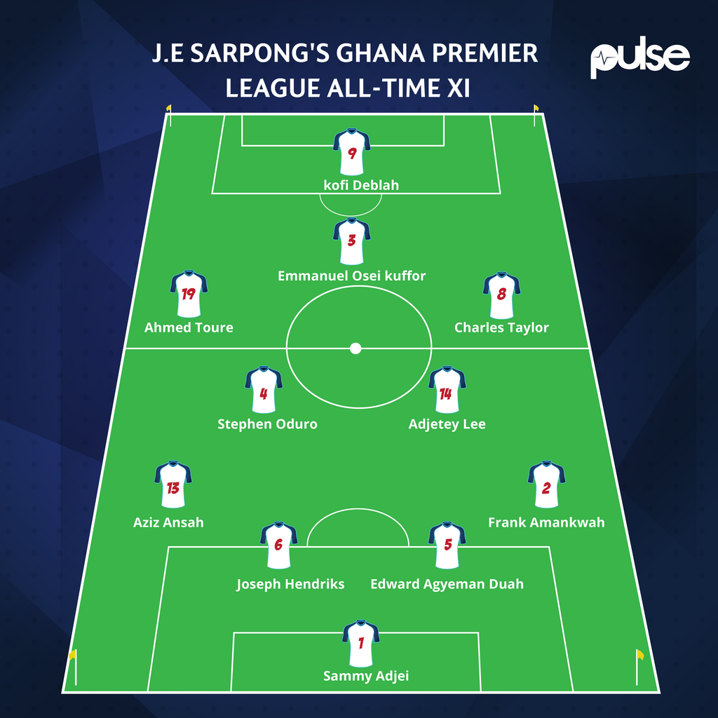 J.E Sarpong's all-time Ghana Premier League XI