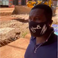 Asamoah Gyan on site of construction