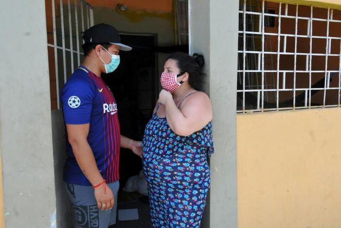 Maoli Plaza is eight months pregnant but she is infected with coronavirus but worried she'll be turned away from maternity hospitals