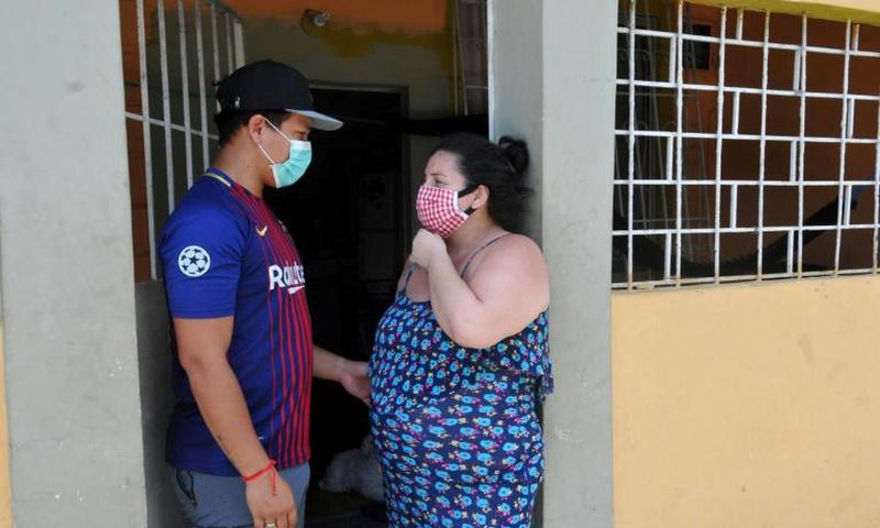 Maoli Plaza is eight months pregnant but she is infected with coronavirus but worried she'll be turned away from maternity hospitals