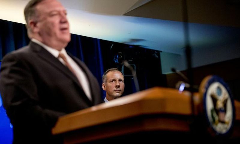Secretary of State Mike Pompeo raised eyebrows among students of social-media tea leaves when he posted a picture of his dog looking ready to tear into a toy Winnie the Pooh