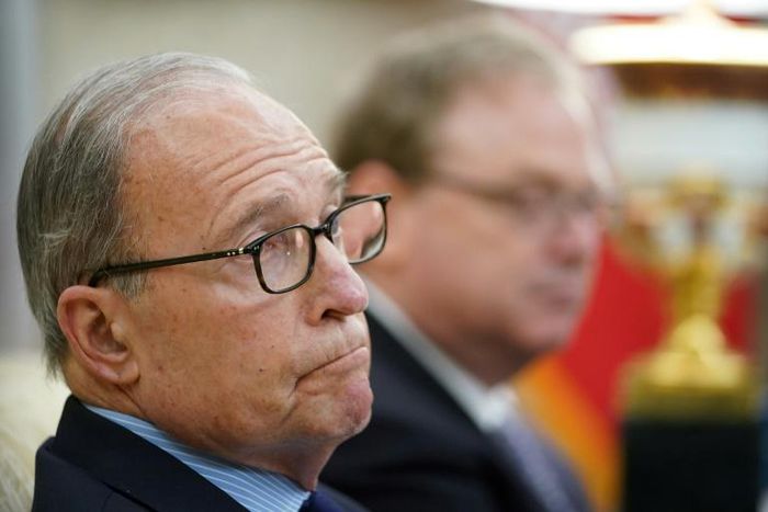 White House economic adviser Larry Kudlow said individual businesses "are probably going to wind up leading" on work safety