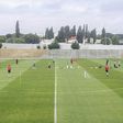 Benfica's players during a training session at the Benfica Campus in Seixal near Lisbon as the Primeira Liga prepares for a possible restart of the season during the coronavirus pandemic
