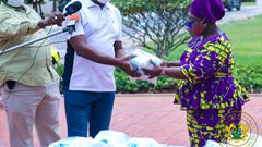 Kennedy Agyepong donates face masks to the presidency