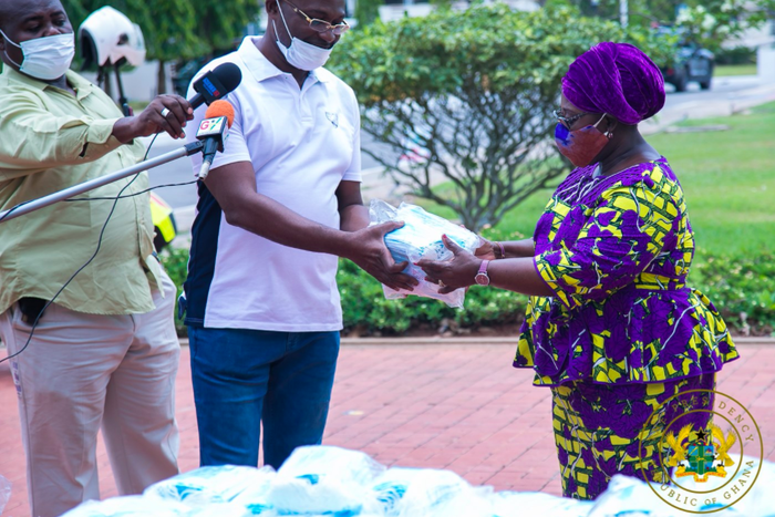 Kennedy Agyepong donates face masks to the presidency