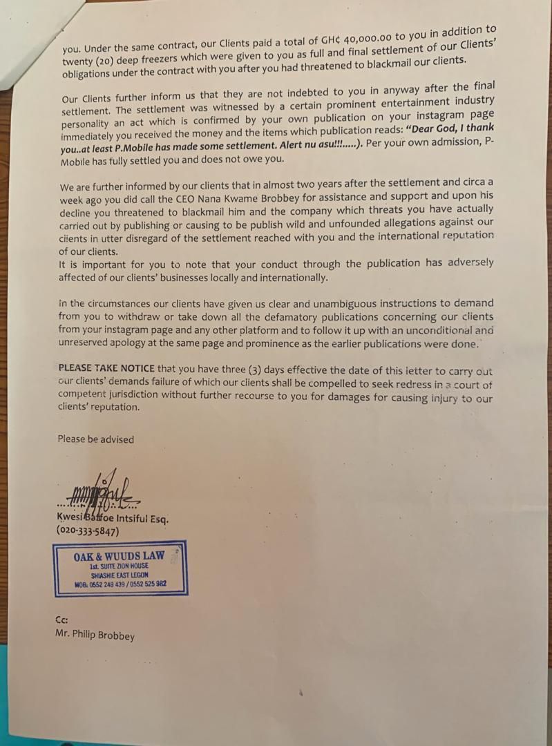 Businessman threatens to sue Afia Schwarzenegger over ‘defamatory statement’