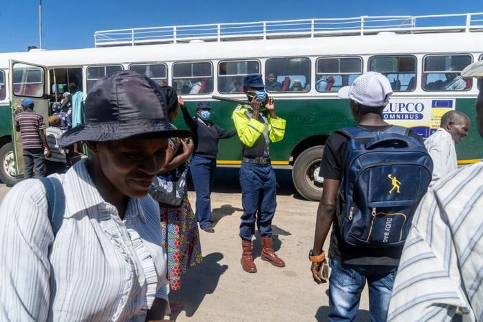 Police have been reinforcing controls into the capital's business district