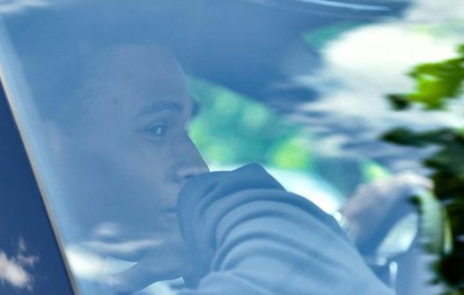 Leroy Sane on his way to signing for Bayern Munich, which was confirmed Friday