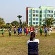 Mirona, of Dhaka City FC, is the first woman to coach a Bangladeshi football club