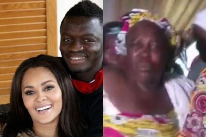 Sulley Muntari and his wife and mother Hajia Kande
