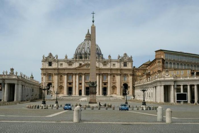 A deserted St. Peter's Square may come to life again on Monday when the basilica's doors open to the public again