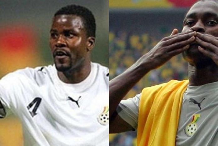Sammy Kuffour and Derek Boateng