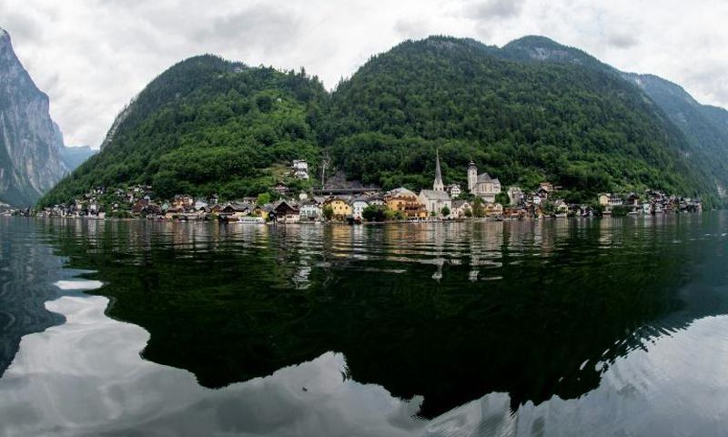 The picturesque village of Hallstatt in Austria had until the coronavirus outbreak been overwhelmed by tourists
