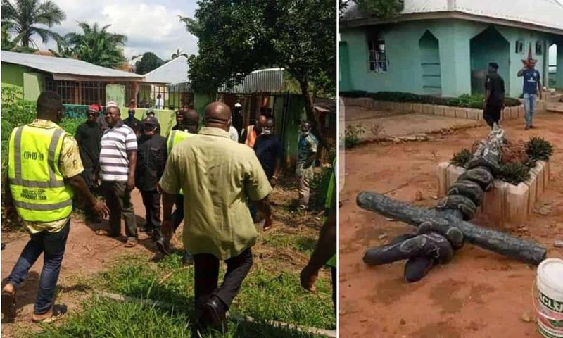 Church of Satan demolished and founder arrested (photos)