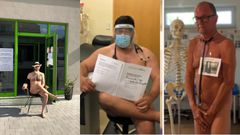 Doctors strip naked to protest lack of personal protective equipment (photos)