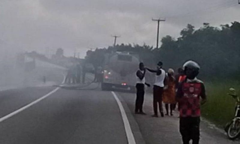 Central Region: ‘Timely’ Fire Service save burning petro tanker from exploding