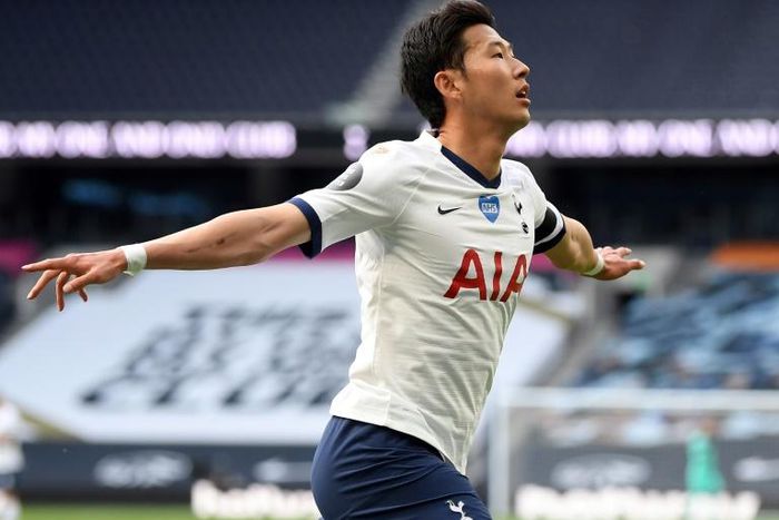 Son Heung-min pounced to equalise for Tottenham