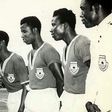 Dr Kwame Nkrumah exchaning pleasantries with the Black Stars of 1963