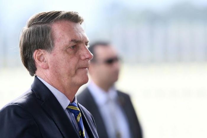 Brazilian President Jair Bolsonaro's (pictured May 6, 2020) criticism of stay-at-home measures to fight the virus has put him at odds with state and local authorities across Brazil, not to mention his own former health minister